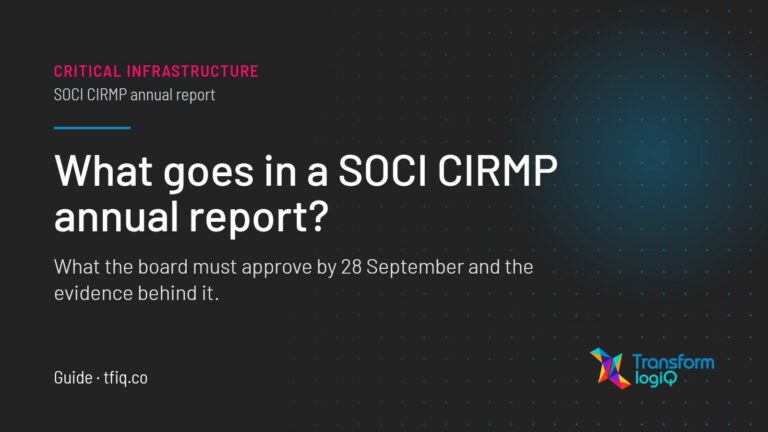 What do SOCI entities need to include in their CIRMP annual report?